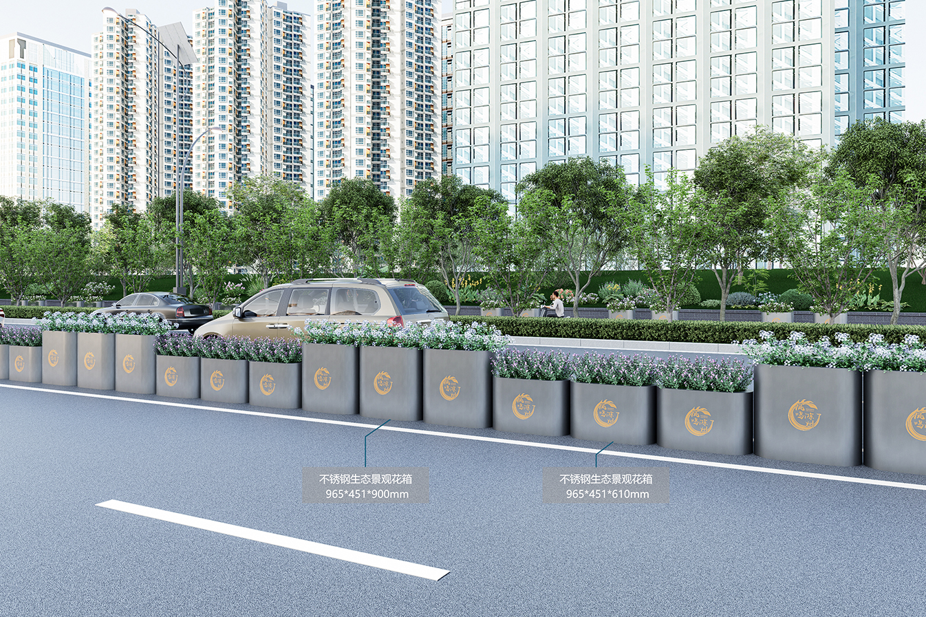 花箱式隔离护栏